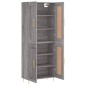 Highboard Grau Sonoma 69,5x34x180 cm Holzwerkstoff Highboard Grau Sonoma 69,5x34x180 cm Holzwerkstoff