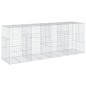 vidaXL Gabione mit Deckel 400x100x150 cm Verzinktes Eisen vidaXL Gabione mit Deckel 400x100x150 cm Verzinktes Eisen