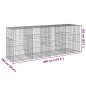 vidaXL Gabione mit Deckel 400x100x150 cm Verzinktes Eisen vidaXL Gabione mit Deckel 400x100x150 cm Verzinktes Eisen