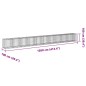 vidaXL Gabione mit Deckel 1050x100x100 cm Verzinktes Eisen vidaXL Gabione mit Deckel 1050x100x100 cm Verzinktes Eisen