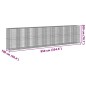 vidaXL Gabione mit Deckel 850x100x200 cm Verzinktes Eisen vidaXL Gabione mit Deckel 850x100x200 cm Verzinktes Eisen