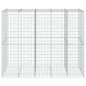 vidaXL Gabione mit Deckel 250x100x200 cm Verzinktes Eisen vidaXL Gabione mit Deckel 250x100x200 cm Verzinktes Eisen