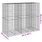 vidaXL Gabione mit Deckel 250x100x200 cm Verzinktes Eisen vidaXL Gabione mit Deckel 250x100x200 cm Verzinktes Eisen