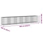 vidaXL Gabione mit Deckel 600x100x100 cm Verzinktes Eisen vidaXL Gabione mit Deckel 600x100x100 cm Verzinktes Eisen