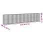 vidaXL Gabione mit Deckel 950x100x200 cm Verzinktes Eisen vidaXL Gabione mit Deckel 950x100x200 cm Verzinktes Eisen