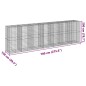vidaXL Gabione mit Deckel 700x100x200 cm Verzinktes Eisen vidaXL Gabione mit Deckel 700x100x200 cm Verzinktes Eisen