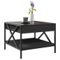 vidaXL Couchtisch mit Infinity-LED Schwarz 50x50x38 cm vidaXL Couchtisch mit Infinity-LED Schwarz 50x50x38 cm