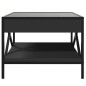 vidaXL Couchtisch mit Infinity-LED Schwarz 50x50x38 cm vidaXL Couchtisch mit Infinity-LED Schwarz 50x50x38 cm