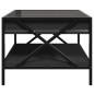 vidaXL Couchtisch mit Infinity-LED Schwarz 50x50x38 cm vidaXL Couchtisch mit Infinity-LED Schwarz 50x50x38 cm