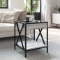 vidaXL Couchtisch mit Infinity-LED Grau Sonoma 40x40x49 cm vidaXL Couchtisch mit Infinity-LED Grau Sonoma 40x40x49 cm