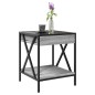 vidaXL Couchtisch mit Infinity-LED Grau Sonoma 40x40x49 cm vidaXL Couchtisch mit Infinity-LED Grau Sonoma 40x40x49 cm
