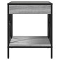 vidaXL Couchtisch mit Infinity-LED Grau Sonoma 40x40x49 cm vidaXL Couchtisch mit Infinity-LED Grau Sonoma 40x40x49 cm