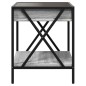vidaXL Couchtisch mit Infinity-LED Grau Sonoma 40x40x49 cm vidaXL Couchtisch mit Infinity-LED Grau Sonoma 40x40x49 cm