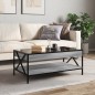 vidaXL Couchtisch mit Infinity-LED Grau Sonoma 90x50x38 cm vidaXL Couchtisch mit Infinity-LED Grau Sonoma 90x50x38 cm
