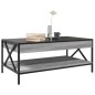 vidaXL Couchtisch mit Infinity-LED Grau Sonoma 90x50x38 cm vidaXL Couchtisch mit Infinity-LED Grau Sonoma 90x50x38 cm