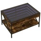 vidaXL Couchtisch mit Infinity-LED Räuchereiche 70x50x38 cm vidaXL Couchtisch mit Infinity-LED Räuchereiche 70x50x38 cm