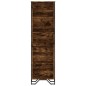 vidaXL Bücherregal Räuchereiche 50x31x169 cm Holzwerkstoff vidaXL Bücherregal Räuchereiche 50x31x169 cm Holzwerkstoff