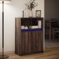 vidaXL Sideboard mit LED Braun Eichen-Optik 72x34x100 cm Holzwerkstoff vidaXL Sideboard mit LED Braun Eichen-Optik 72x34x100 cm Holzwerkstoff