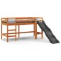 vidaXL Kinderhochbett ohne Matratze Braun 80x200 cm Massivholz Kiefer vidaXL Kinderhochbett ohne Matratze Braun 80x200 cm Massivholz Kiefer
