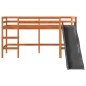 vidaXL Kinderhochbett ohne Matratze Braun 80x200 cm Massivholz Kiefer vidaXL Kinderhochbett ohne Matratze Braun 80x200 cm Massivholz Kiefer