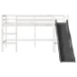 vidaXL Kinderhochbett ohne Matratze Weiß 90x200 cm Massivholz Kiefer vidaXL Kinderhochbett ohne Matratze Weiß 90x200 cm Massivholz Kiefer