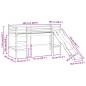 vidaXL Kinderhochbett ohne Matratze Weiß 90x200 cm Massivholz Kiefer vidaXL Kinderhochbett ohne Matratze Weiß 90x200 cm Massivholz Kiefer