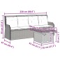 vidaXL 3-tlg. Garten-Lounge-Set mit Kissen Beige Poly Rattan vidaXL 3-tlg. Garten-Lounge-Set mit Kissen Beige Poly Rattan