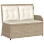 vidaXL 6-tlg. Garten-Lounge-Set mit Kissen Beige Poly Rattan vidaXL 6-tlg. Garten-Lounge-Set mit Kissen Beige Poly Rattan