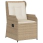 vidaXL 6-tlg. Garten-Lounge-Set mit Kissen Beige Poly Rattan vidaXL 6-tlg. Garten-Lounge-Set mit Kissen Beige Poly Rattan