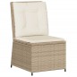 vidaXL 5-tlg. Garten-Lounge-Set mit Kissen Beige Poly Rattan vidaXL 5-tlg. Garten-Lounge-Set mit Kissen Beige Poly Rattan