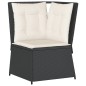 vidaXL 5-tlg. Garten-Lounge-Set mit Kissen Schwarz Poly Rattan vidaXL 5-tlg. Garten-Lounge-Set mit Kissen Schwarz Poly Rattan
