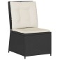 vidaXL 5-tlg. Garten-Lounge-Set mit Kissen Schwarz Poly Rattan vidaXL 5-tlg. Garten-Lounge-Set mit Kissen Schwarz Poly Rattan