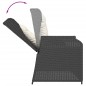 vidaXL 5-tlg. Garten-Lounge-Set mit Kissen Schwarz Poly Rattan vidaXL 5-tlg. Garten-Lounge-Set mit Kissen Schwarz Poly Rattan