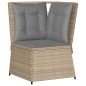 vidaXL 5-tlg. Garten-Lounge-Set mit Kissen Beige Poly Rattan vidaXL 5-tlg. Garten-Lounge-Set mit Kissen Beige Poly Rattan