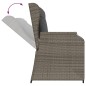 vidaXL 5-tlg. Garten-Lounge-Set mit Kissen Grau Poly Rattan vidaXL 5-tlg. Garten-Lounge-Set mit Kissen Grau Poly Rattan