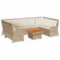 vidaXL 7-tlg. Garten-Lounge-Set mit Kissen Beige Poly Rattan vidaXL 7-tlg. Garten-Lounge-Set mit Kissen Beige Poly Rattan