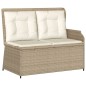 vidaXL 7-tlg. Garten-Lounge-Set mit Kissen Beige Poly Rattan vidaXL 7-tlg. Garten-Lounge-Set mit Kissen Beige Poly Rattan