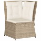 vidaXL 7-tlg. Garten-Lounge-Set mit Kissen Beige Poly Rattan vidaXL 7-tlg. Garten-Lounge-Set mit Kissen Beige Poly Rattan