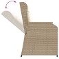 vidaXL 7-tlg. Garten-Lounge-Set mit Kissen Beige Poly Rattan vidaXL 7-tlg. Garten-Lounge-Set mit Kissen Beige Poly Rattan