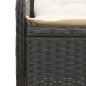 vidaXL 7-tlg. Garten-Lounge-Set mit Kissen Schwarz Poly Rattan vidaXL 7-tlg. Garten-Lounge-Set mit Kissen Schwarz Poly Rattan
