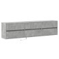 vidaXL TV-Wandschrank mit LED Betongrau 180x31x45 cm vidaXL TV-Wandschrank mit LED Betongrau 180x31x45 cm