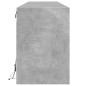 vidaXL TV-Wandschrank mit LED Betongrau 180x31x45 cm vidaXL TV-Wandschrank mit LED Betongrau 180x31x45 cm