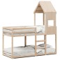 vidaXL Etagenbett ohne Matratze 90x190 cm Massivholz Kiefer vidaXL Etagenbett ohne Matratze 90x190 cm Massivholz Kiefer