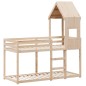 vidaXL Etagenbett ohne Matratze 90x190 cm Massivholz Kiefer vidaXL Etagenbett ohne Matratze 90x190 cm Massivholz Kiefer