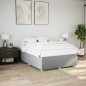 vidaXL Bettgestell ohne Matratze Hellgrau 140x200 cm Stoff vidaXL Bettgestell ohne Matratze Hellgrau 140x200 cm Stoff