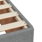 vidaXL Bettgestell ohne Matratze Hellgrau 140x200 cm Stoff vidaXL Bettgestell ohne Matratze Hellgrau 140x200 cm Stoff