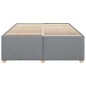 vidaXL Bettgestell ohne Matratze Hellgrau 160x200 cm Stoff vidaXL Bettgestell ohne Matratze Hellgrau 160x200 cm Stoff