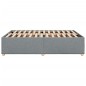 vidaXL Bettgestell ohne Matratze Hellgrau 160x200 cm Stoff vidaXL Bettgestell ohne Matratze Hellgrau 160x200 cm Stoff