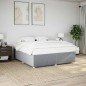 vidaXL Bettgestell ohne Matratze Hellgrau 200x200 cm Stoff vidaXL Bettgestell ohne Matratze Hellgrau 200x200 cm Stoff