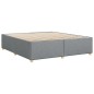 vidaXL Bettgestell ohne Matratze Hellgrau 200x200 cm Stoff vidaXL Bettgestell ohne Matratze Hellgrau 200x200 cm Stoff